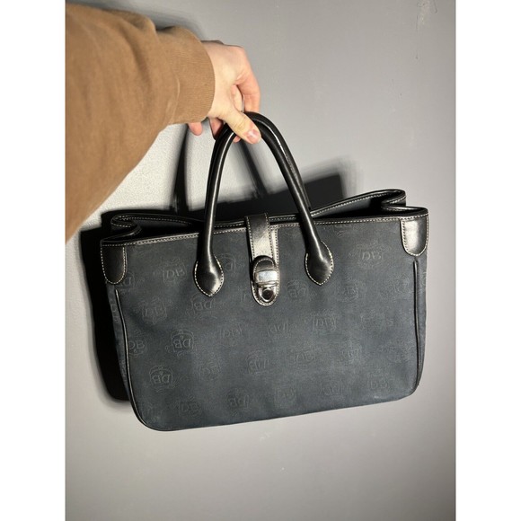 Dooney & Bourke Handbags - Dooney & Bourke Limited Edition Donegal Crest Large Navy Tote Handbag